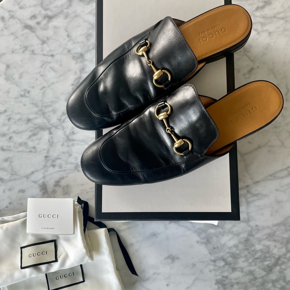 Gucci, Men’s Leather Horsebit Slipper, UK Size 9